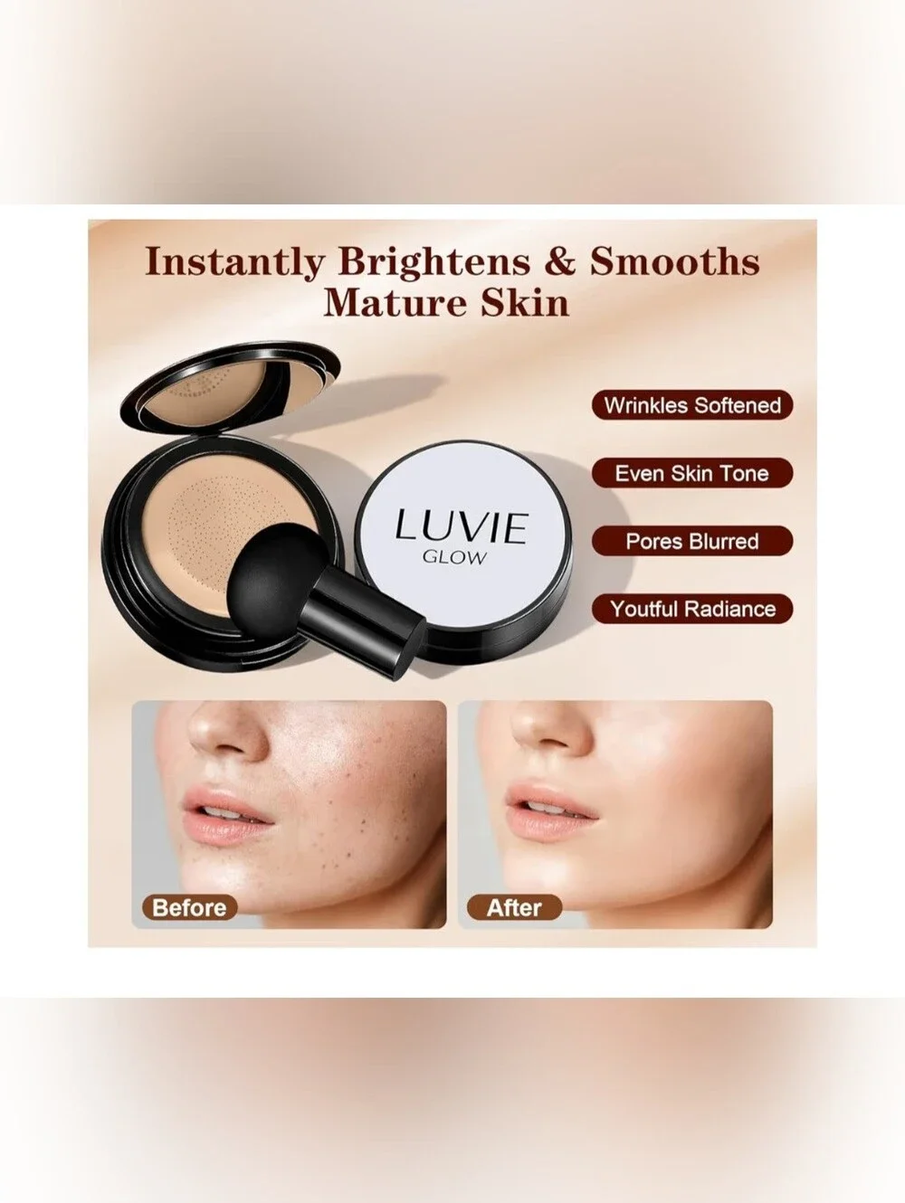 Luvie Glow Blur Cushion - Natural Color
